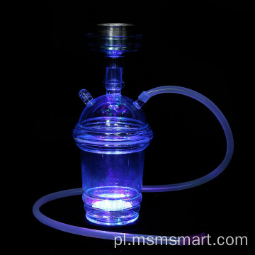 Customnewest design led shisha kieszonkowa plastikowa mini szisza